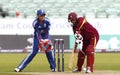 England v West Indies Women's T20 International Cricket Match Royalty Free Stock Photo