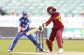 England v West Indies Women's T20 International Cricket Match Royalty Free Stock Photo