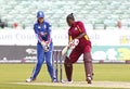 England v West Indies Women's T20 International Cricket Match Royalty Free Stock Photo