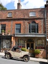 England: vintage car and antiques shop