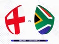 England vs South Africa semi final rugby match, international rugby competition 2023