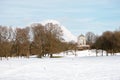 Englischer Garten in winter Royalty Free Stock Photo