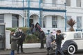 Steve Coogan filming in Llandudno North Wales