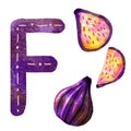 English alphabet letter f