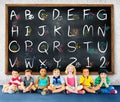 English Alphabet Letters Number Education Concept Royalty Free Stock Photo