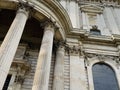 English Baroque architecture style details of St. Paul`s Cathedral in London England U.K. Royalty Free Stock Photo