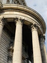 English Baroque architecture style details of St. Paul`s Cathedral in London England U.K. Royalty Free Stock Photo