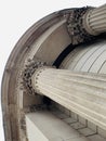 English Baroque architecture style details of St. Paul`s Cathedral in London England U.K. Royalty Free Stock Photo