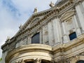English Baroque architecture style details of St. Paul`s Cathedral in London England U.K. Royalty Free Stock Photo