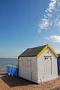 English Beach Hut Royalty Free Stock Photo