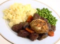 English beef stew meal