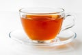 English black tea isolated on the white background