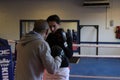 English boxing training at the gym