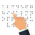 English Braille alphabet. Vector Royalty Free Stock Photo