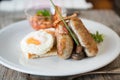 English breakfast plate Royalty Free Stock Photo