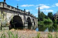 English Bridge River Severn Shrewsbury Shropshire England Royalty Free Stock Photo