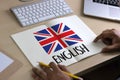 ENGLISH ( British England Language Education ) do you speak english? Royalty Free Stock Photo