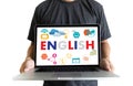 ENGLISH ( British England Language Education ) do you speak english? Royalty Free Stock Photo