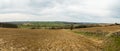 English Buckinghamshire Landscape Spring Plowed Field