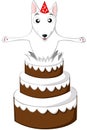 English bull terrier cake