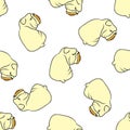 English bulldog pattern seamless