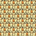 English bulldog pattern seamless