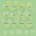 English calendar 2017