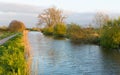 English canal Bridgwater and Taunton West England UK Royalty Free Stock Photo