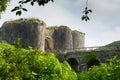 English Castle ruins Corfe Dorset England Purbeck Hills