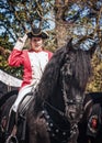 English cavalry horseman during the Elf Fantasy Fair