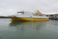 English Channel ferry starting it journey at Dieppe, France