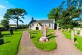 English church and cemetery Royalty Free Stock Photo