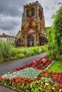 English church and landscaping