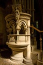 English church stone pulpit