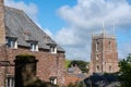 English Church Tower  in rural Village Royalty Free Stock Photo