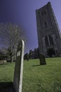 English churchyard cemetery.