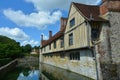 English classic Country House with a moat Royalty Free Stock Photo