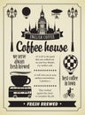 English Coffee retro element