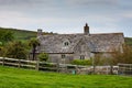 English country cottage house made from stone Royalty Free Stock Photo