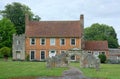 English Country Manor House with ruins Royalty Free Stock Photo