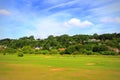 English countryside golf course view Hythe Kent UK Royalty Free Stock Photo