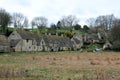 English countryside houses in the cotswolds Royalty Free Stock Photo