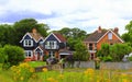 English countryside houses Royalty Free Stock Photo