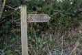 A English countryside public footpath sign Royalty Free Stock Photo