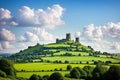 In the English county of S, there is a village called Glastonbury Tor.