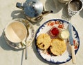 English cream tea Royalty Free Stock Photo