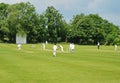 An English Cricket Match Royalty Free Stock Photo