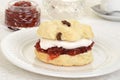 English devon cream tea Royalty Free Stock Photo