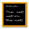 English education black board Royalty Free Stock Photo