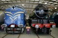 English Electric Deltic Prototype Locomotive next to LNER Class V2 4771 Green Arrow.